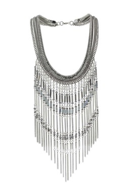 Bugle bead and grey glass cascade 2